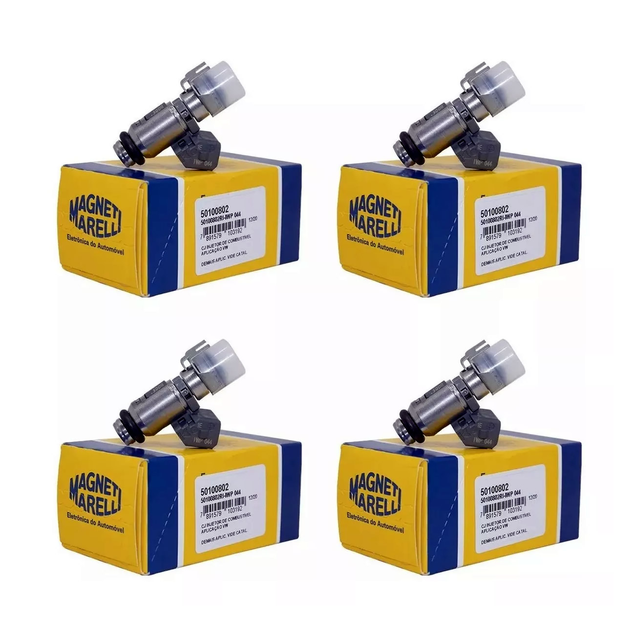 Kit 4 Inyectores Marelli Vw Gol 1.6 1.8 Polo 1.6 1.8 Iwp044